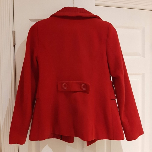 Red wool peacoat - Picture 2 of 3